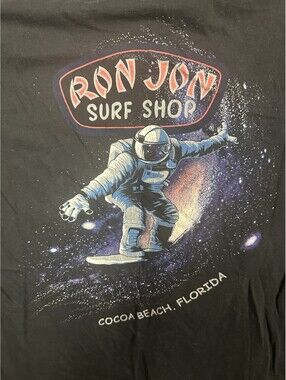 Ron Jon Surf Shop Astronaut Space Surf Graphic T Shirt Cocoa Beach Florida M